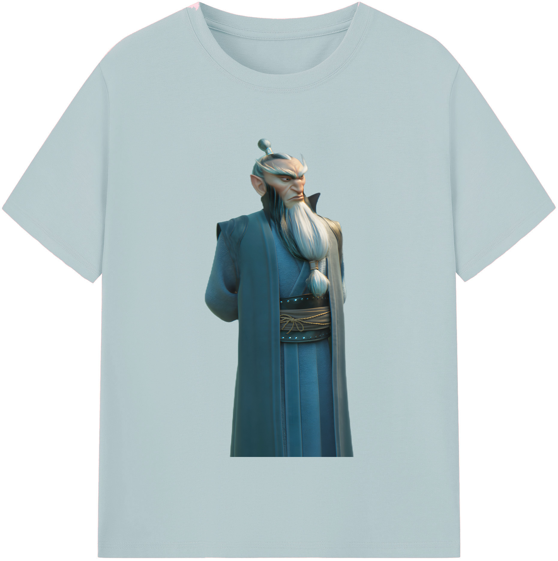 （画像用） Ne Zha 2 ナタ 魔童の大暴れ 綿100％半袖Tシャツ（フロントプリント）